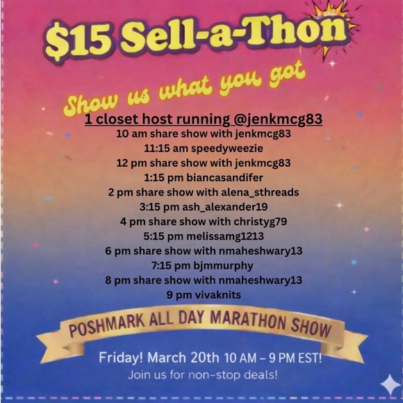 Other - $15 Sell-a-Thon Show March 20th